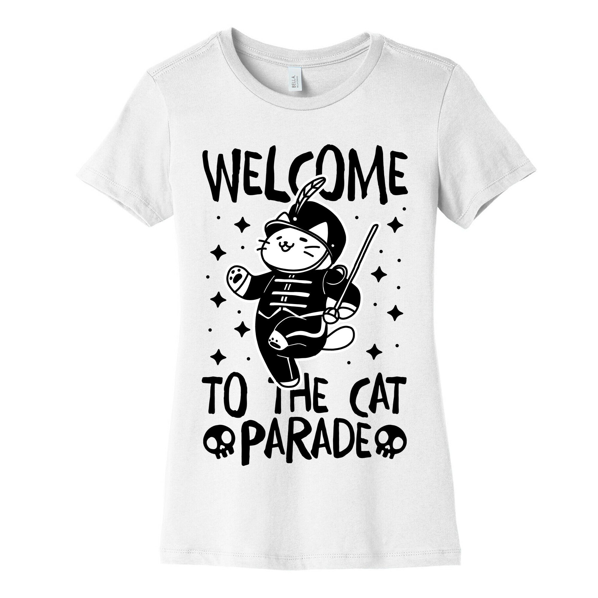 Welcome to the Cat Parade  Women's Cotton Tee
